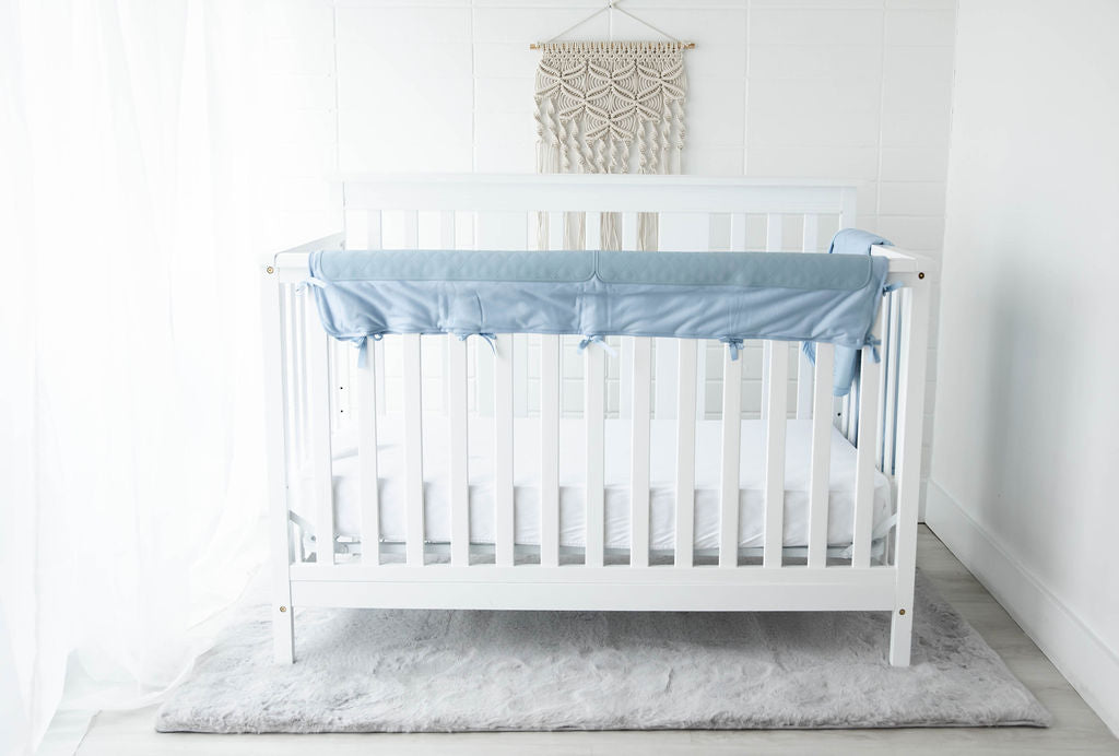 Light sales blue crib